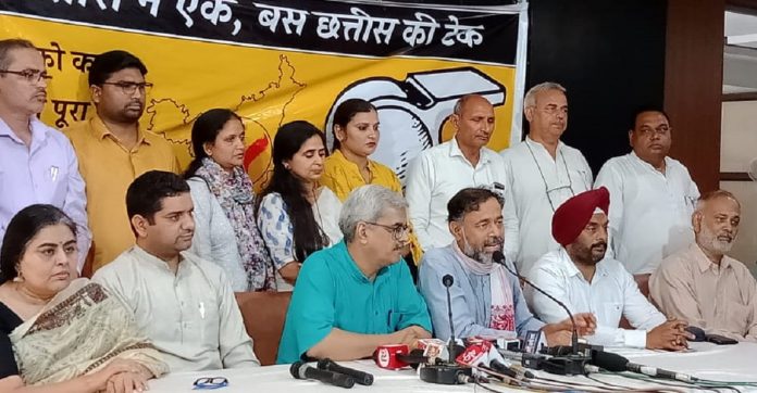 swaraj india released the first list of candidates in haryana