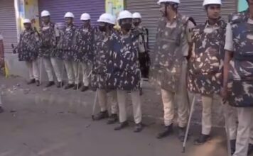 सासाराम में फिर हुई बमबाजी, अब तक 109 गिरफ्तार, मोहल्ले में SSB का फ्लैगमार्च